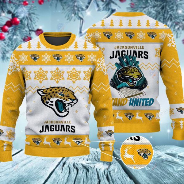 Jacksonville Jaguars Stand United Christmas Ugly Sweater