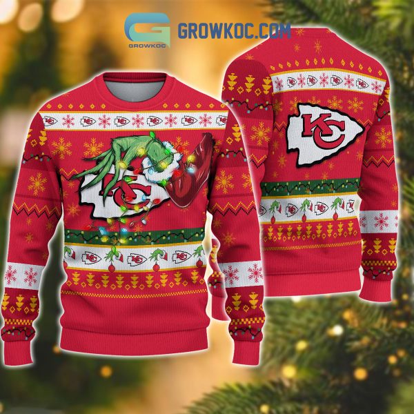 Kansas City Chiefs NFL Grinch Christmas Ugly Sweater
