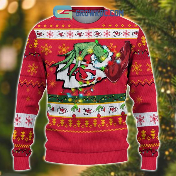 Kansas City Chiefs NFL Grinch Christmas Ugly Sweater