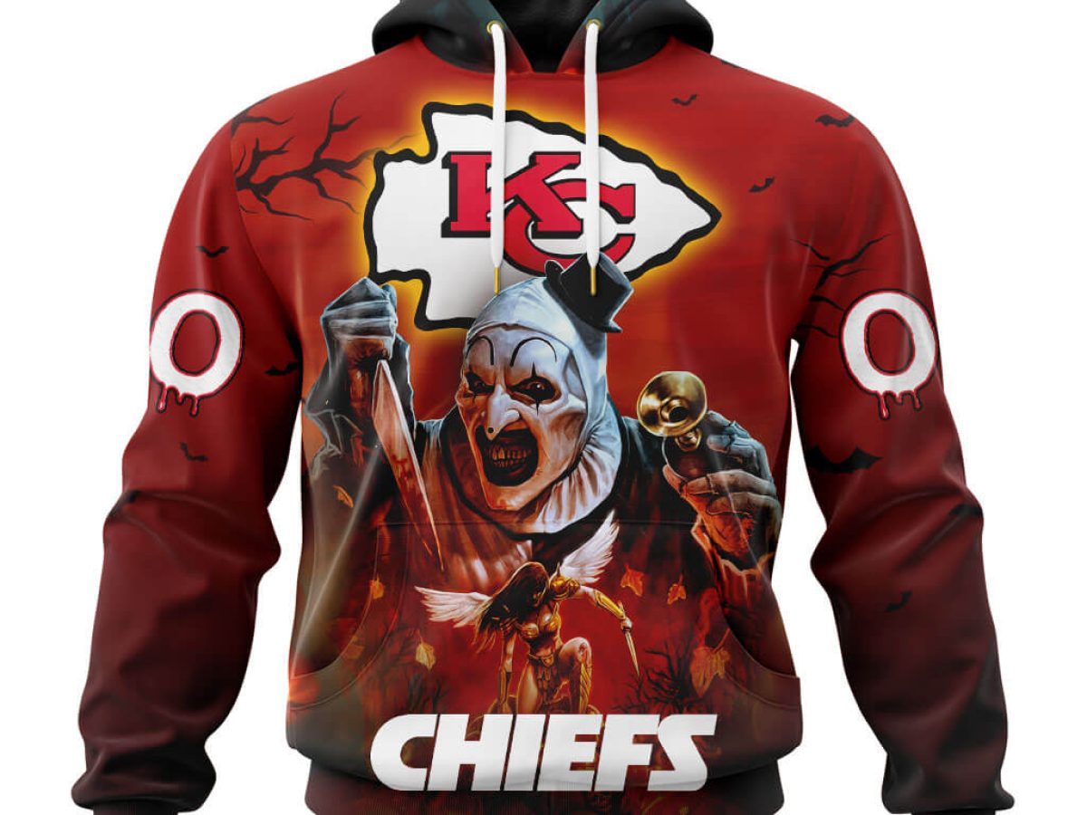 Kansas City Chiefs Hoodies 3D Halloween Horror Night Sweatshirt