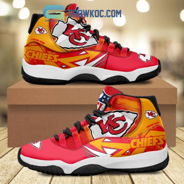 Kansas City Chiefs NFL Personalized Air Jordan 11 Shoes Sneaker