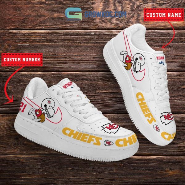 Kansas City Chiefs NFL Snoopy Personalized Air Force 1 Low Top Shoes