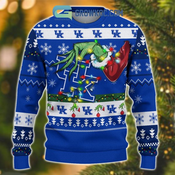 Kentucky Wildcats NCAA Grinch Christmas Ugly Sweater