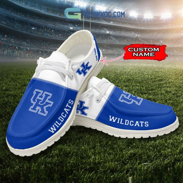 Kentucky Wildcats Personalized Hey Dude Shoes