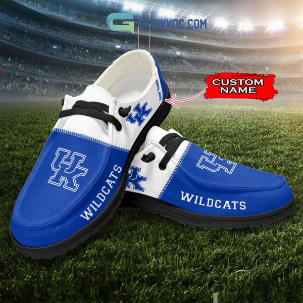 Kentucky Wildcats Personalized Hey Dude Shoes