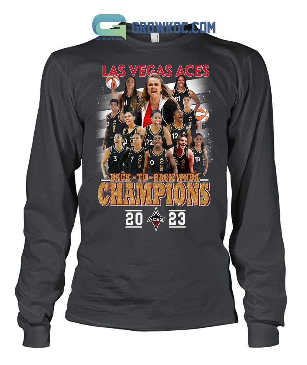 WNBA 2022 2023 Las Vegas Aces Champions Back To Back t shirt