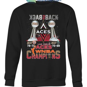 Las Vegas Aces WNBA Champions Back 2 Back 2022 2023 T Shirt