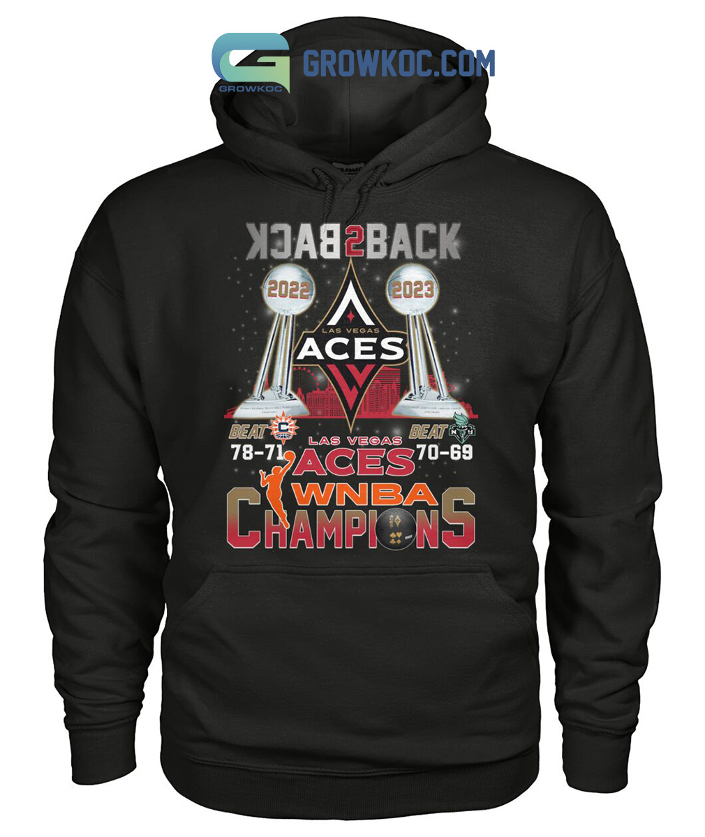 Official Las Vegas Aces Back-to-back WNBA Champions 2023 Shirt, hoodie,  longsleeve, sweatshirt, v-neck tee