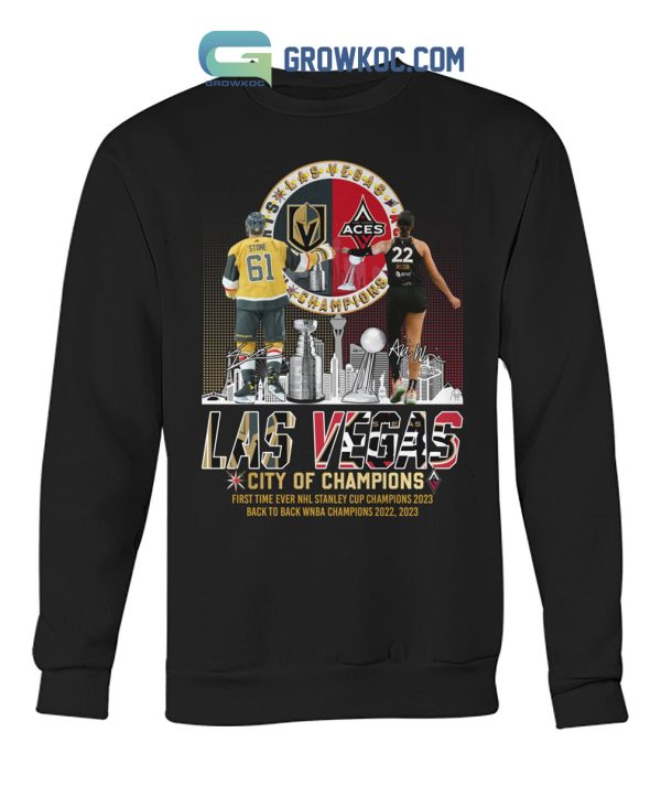 Las Vegas City Of Champions Stanley Cup And WNBA Champions T Shirt