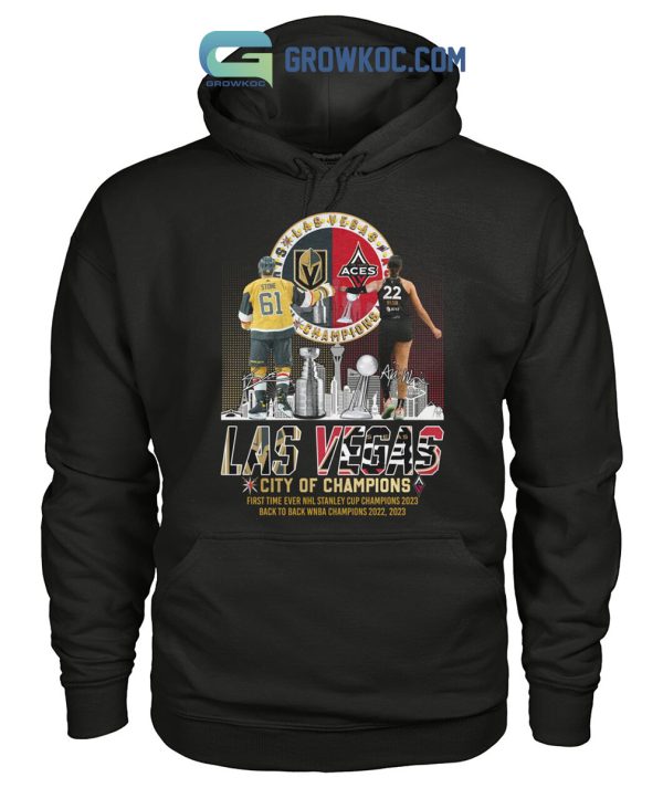 Las Vegas City Of Champions Stanley Cup And WNBA Champions T Shirt