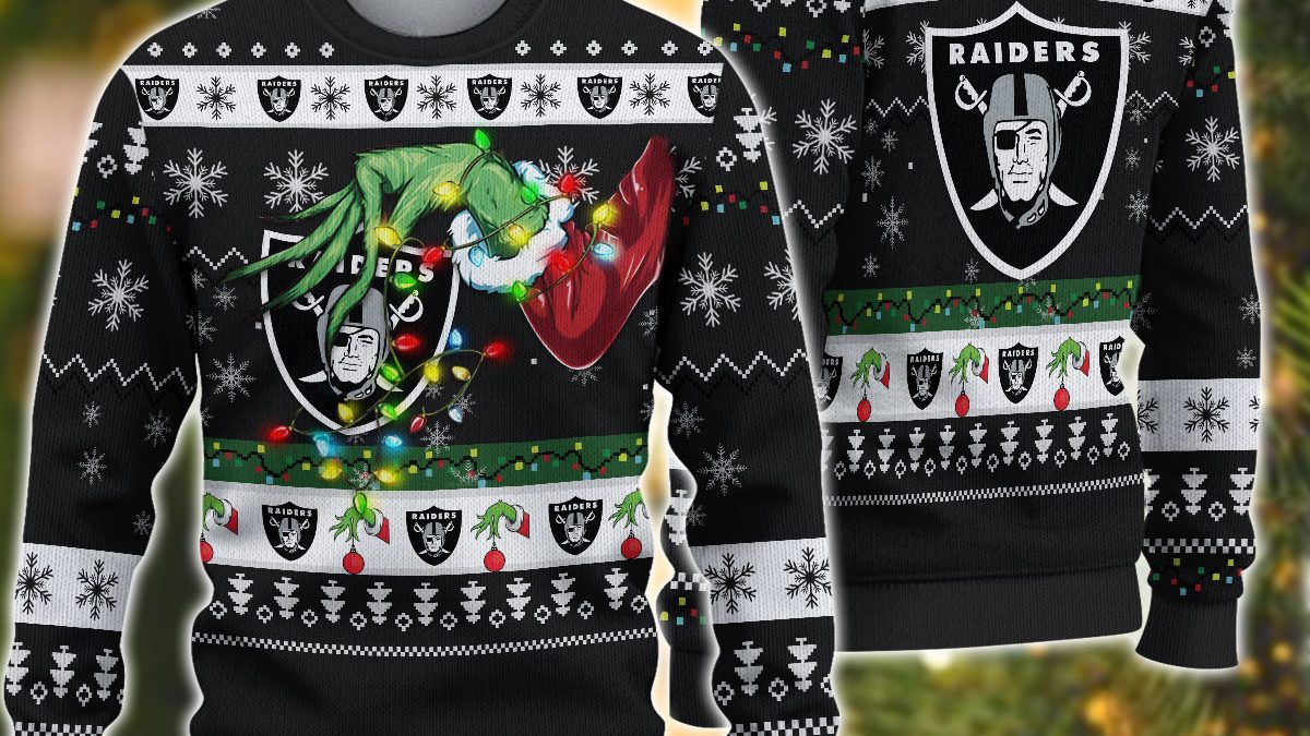 Raiders on sale christmas sweater