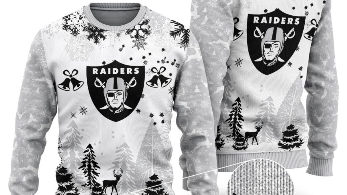 Raiders deals christmas sweater