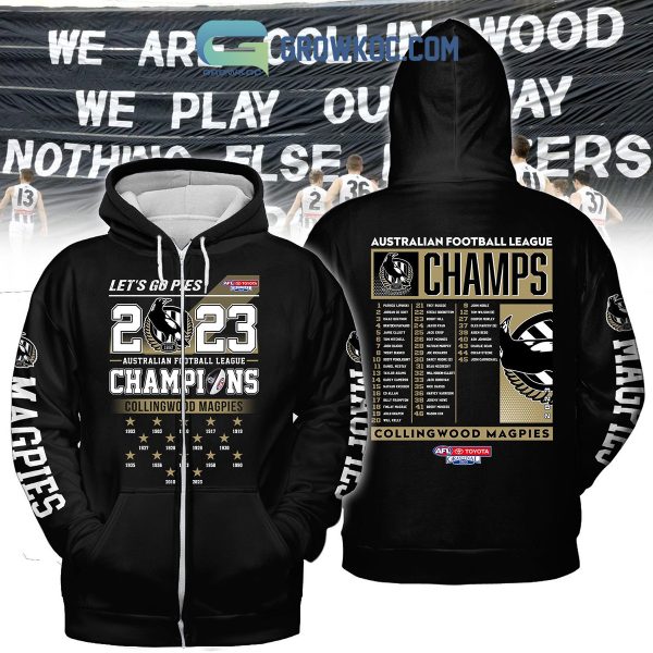 Let’s Go Pies 2023 Premiers Collingwood Magpies Hoodie T Shirt