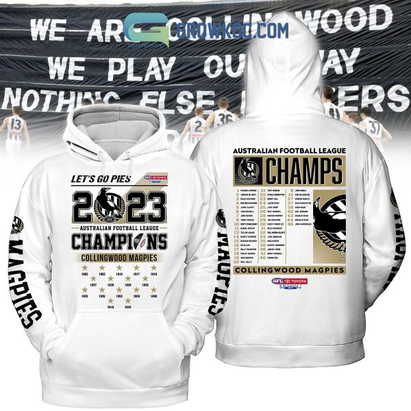 Let’s Go Pies 2023 Premiers Collingwood Magpies Hoodie T Shirt