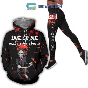 Live Or Die Make Your Choice I Want To Play A Game Hoodie Leggings Set