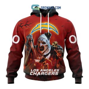 Los Angeles Chargers NFL Horror Terrifier Ghoulish Halloween Day Hoodie T Shirt