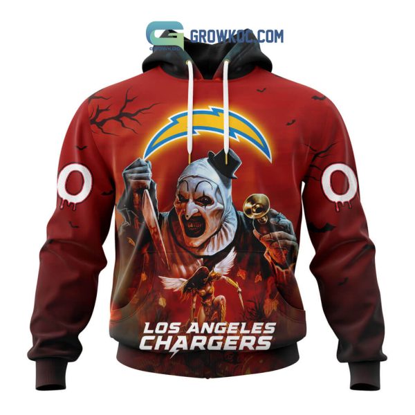 Los Angeles Chargers NFL Horror Terrifier Ghoulish Halloween Day Hoodie T Shirt