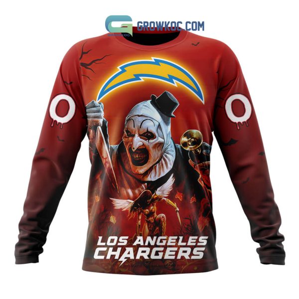 Los Angeles Chargers NFL Horror Terrifier Ghoulish Halloween Day Hoodie T Shirt