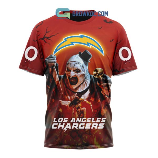 Los Angeles Chargers NFL Horror Terrifier Ghoulish Halloween Day Hoodie T Shirt