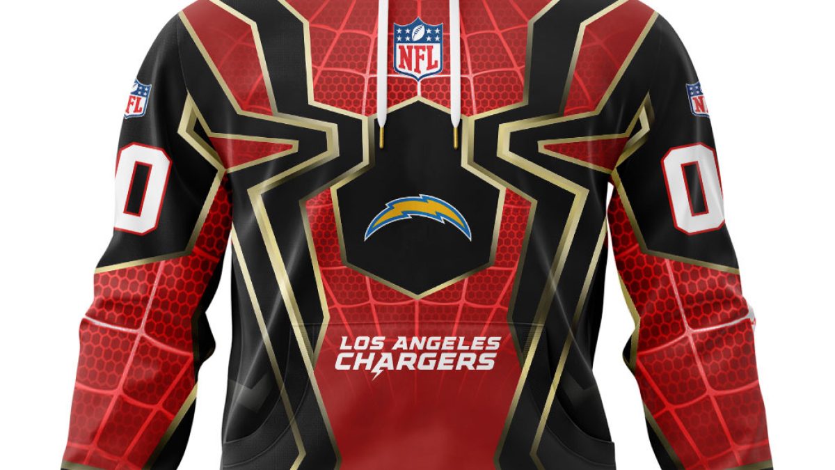 Los Angeles Chargers NFL Spider Man Far From Home Special Jersey Hoodie T  Shirt - Growkoc