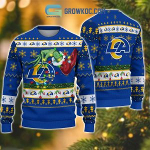 Los Angeles Rams NFL Grinch Christmas Ugly Sweater