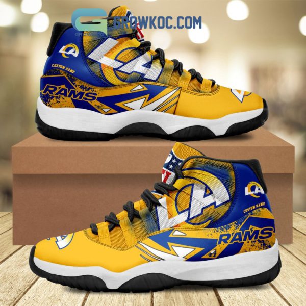 Los Angeles Rams NFL Personalized Air Jordan 11 Shoes Sneaker