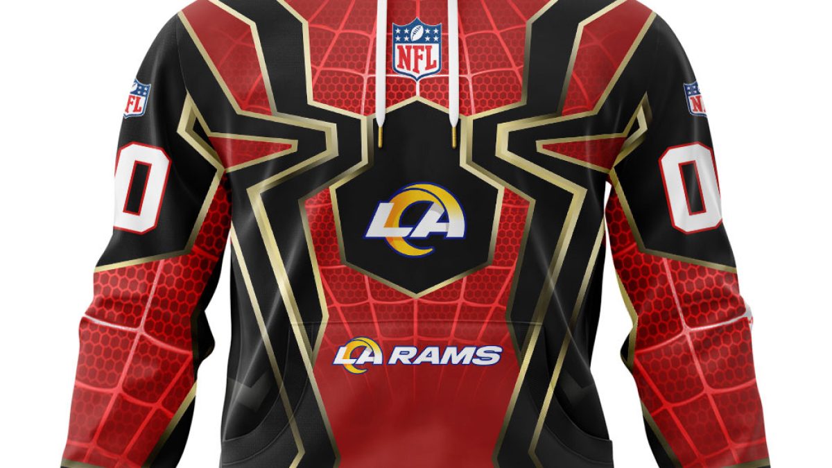 Los Angeles Rams NFL Spider Man Far From Home Special Jersey Hoodie T Shirt  - Growkoc