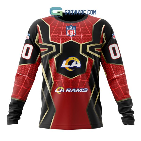 Los Angeles Rams NFL Spider Man Far From Home Special Jersey Hoodie T Shirt