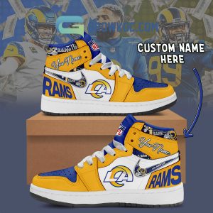 Los Angeles Rams Personalized Air Jordan 1 High Top Shoes Sneakers