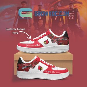 Louisville Cardinals Personalized Air Force 1 Shoes