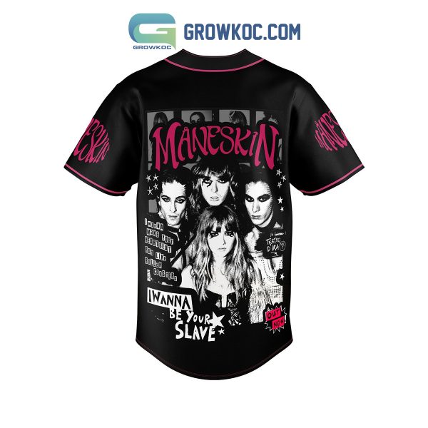 Maneskin Rush World Tour Baseball Jersey