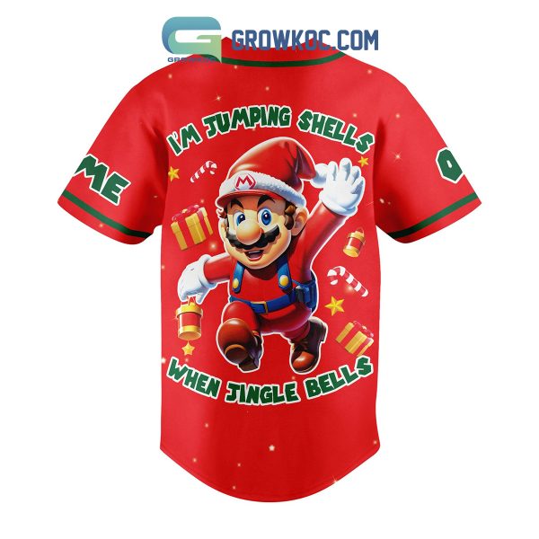 Mari Christmas I’m Jumping Shell When Jingle Bell Personalized Baseball Jersey