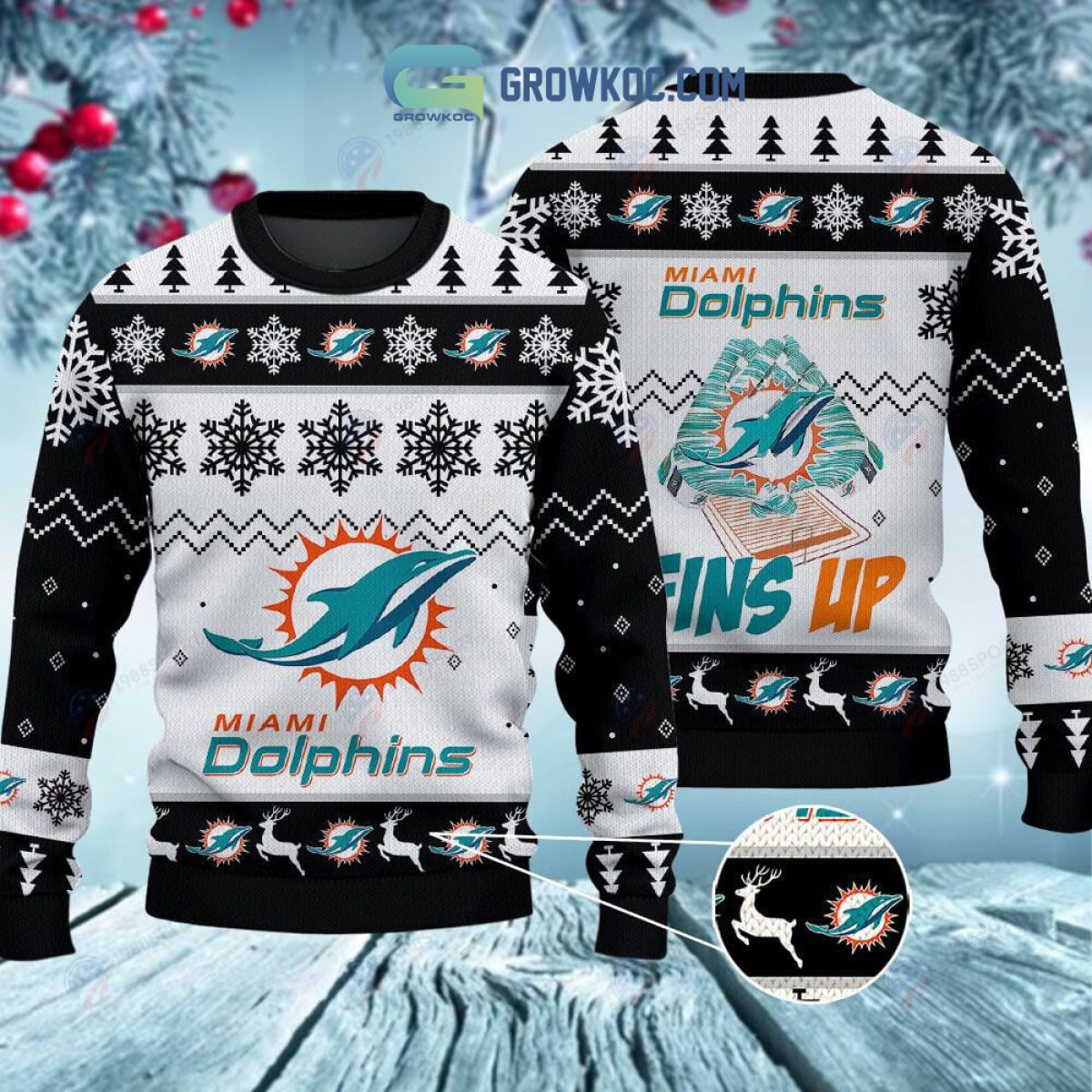 Miami dolphins shop christmas jumper