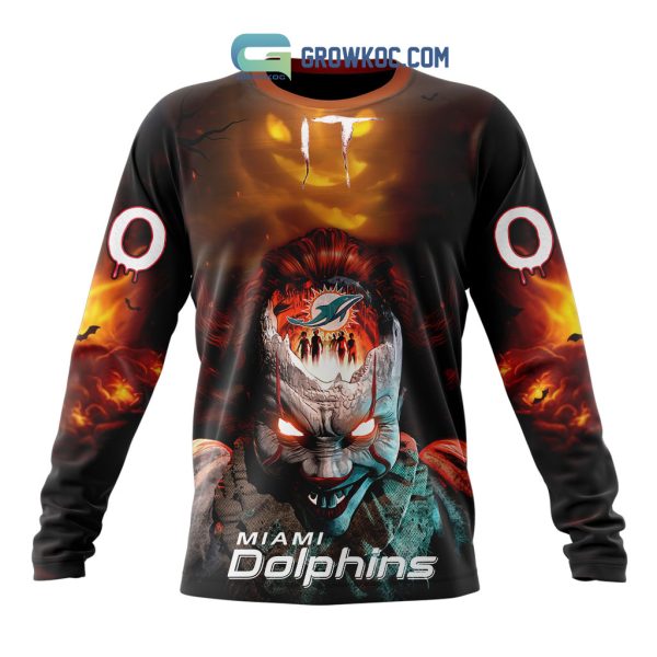 Miami Dolphins NFL Halloween Badut Mematikan Personalized Hoodie T Shirt