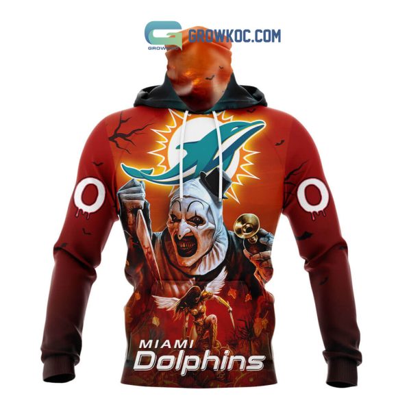 Miami Dolphins NFL Horror Terrifier Ghoulish Halloween Day Hoodie T Shirt