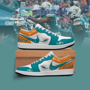 Miami Dolphins NFL Personalized Air Jordan 1 Shoes