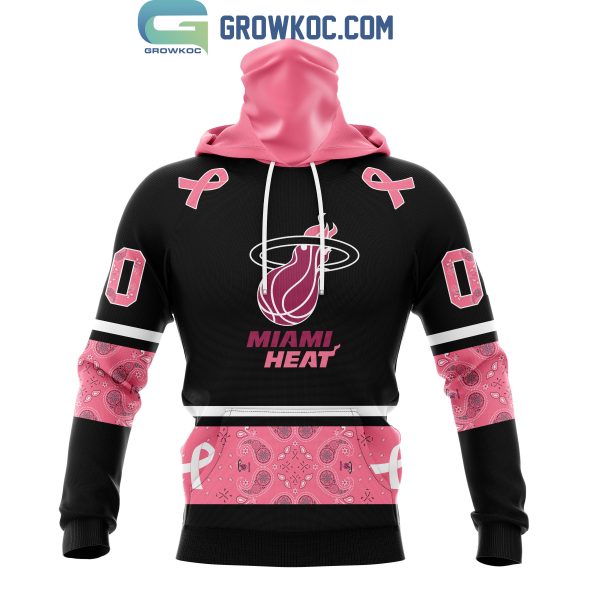 Miami Heat NBA Special Design Paisley Design We Wear Pink Breast Cancer Personalized Hoodie T Shirt