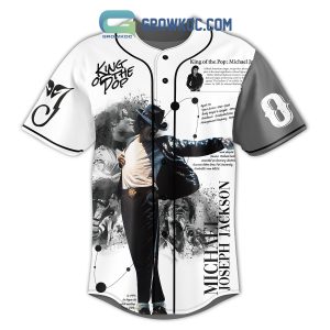 Michael Jackson King Of The Pop Legend Never Die Personalized Baseball Jersey