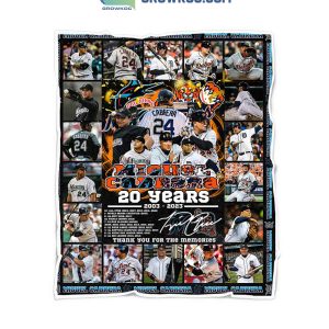 Miguel Cabrera 20 Years 2003 2023 Detroit Tigers Miami Marlins Memories Fleece Blanket Quilt