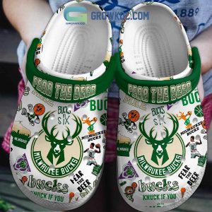 Milwaukee Bucks Fear The Deer Clogs Crocs