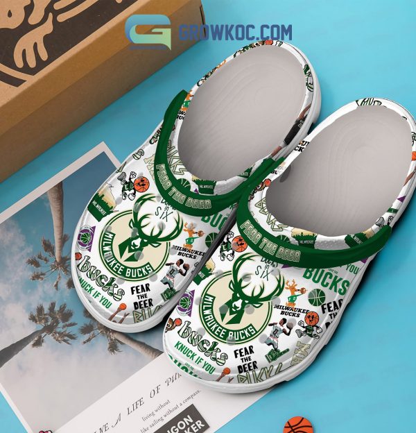 Milwaukee Bucks Fear The Deer Clogs Crocs