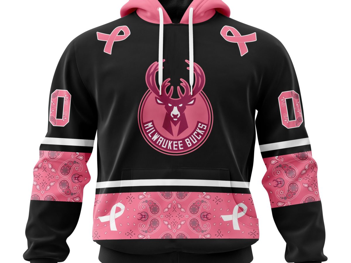 Milwaukee Bucks NBA Special Design Paisley Design We Wear Pink