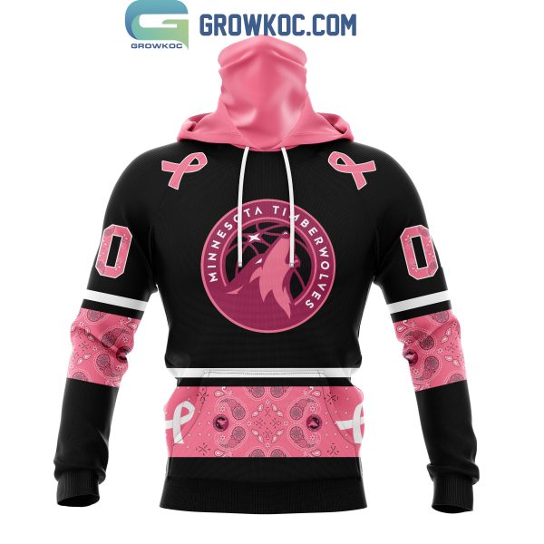 Minnesota Timberwolves NBA Special Design Paisley Design We Wear Pink Breast Cancer Personalized Hoodie T Shirt