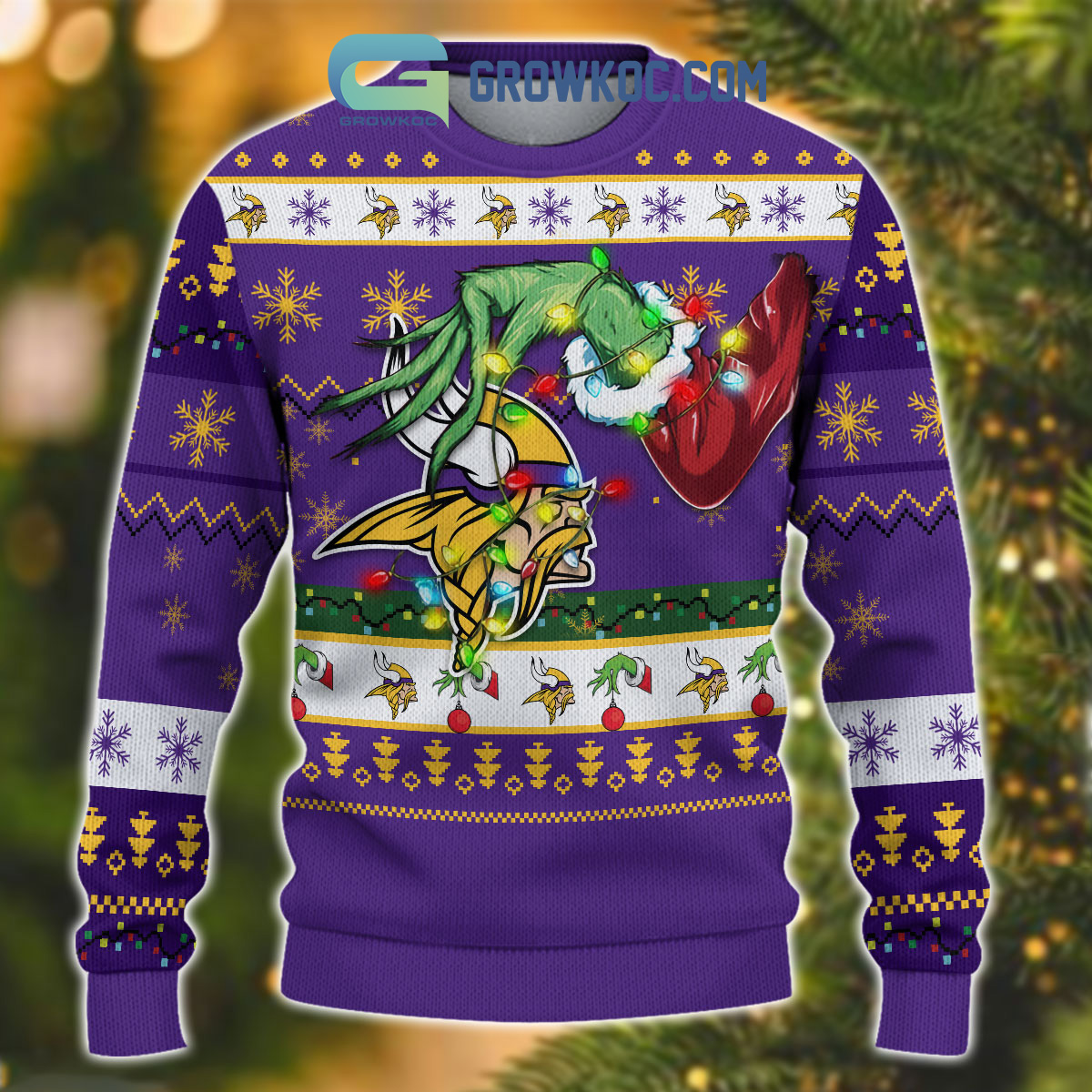Minnesota Wild 12 Grinch Xmas Day Christmas Ugly Sweater - Freedomdesign