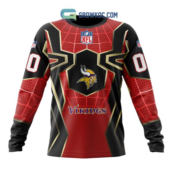 Minnesota Vikings NFL Spider Man Far From Home Special Jersey Hoodie T Shirt