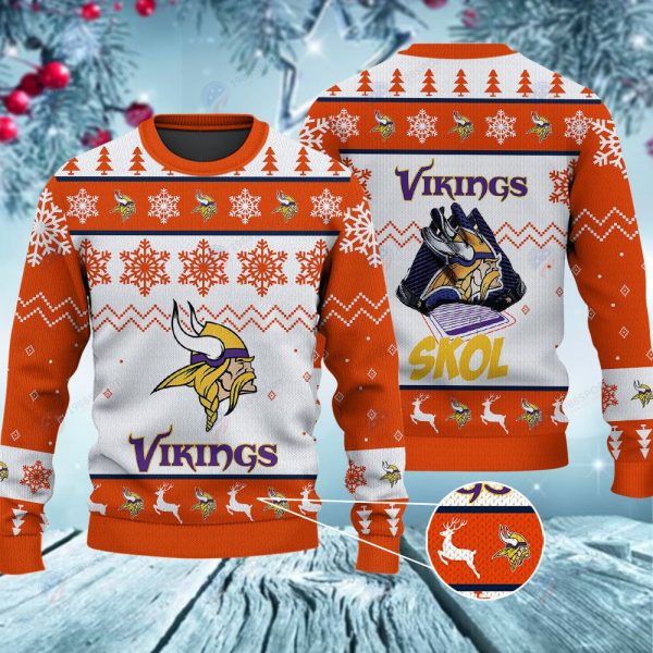 Minnesota Vikings Skol Christmas Ugly Sweater