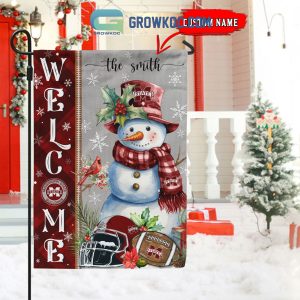 Mississippi State Bulldogs Football Snowman Welcome Christmas House Garden Flag
