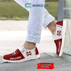 Mississippi State Bulldogs Personalized Hey Dude Shoes
