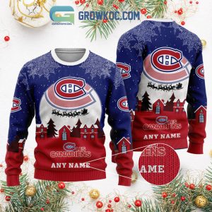 Montreal Canadiens NHL Merry Christmas Personalized Ugly Sweater