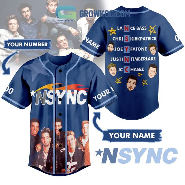 NSYNC Bye Bye Bye Personalized Baseball Jersey